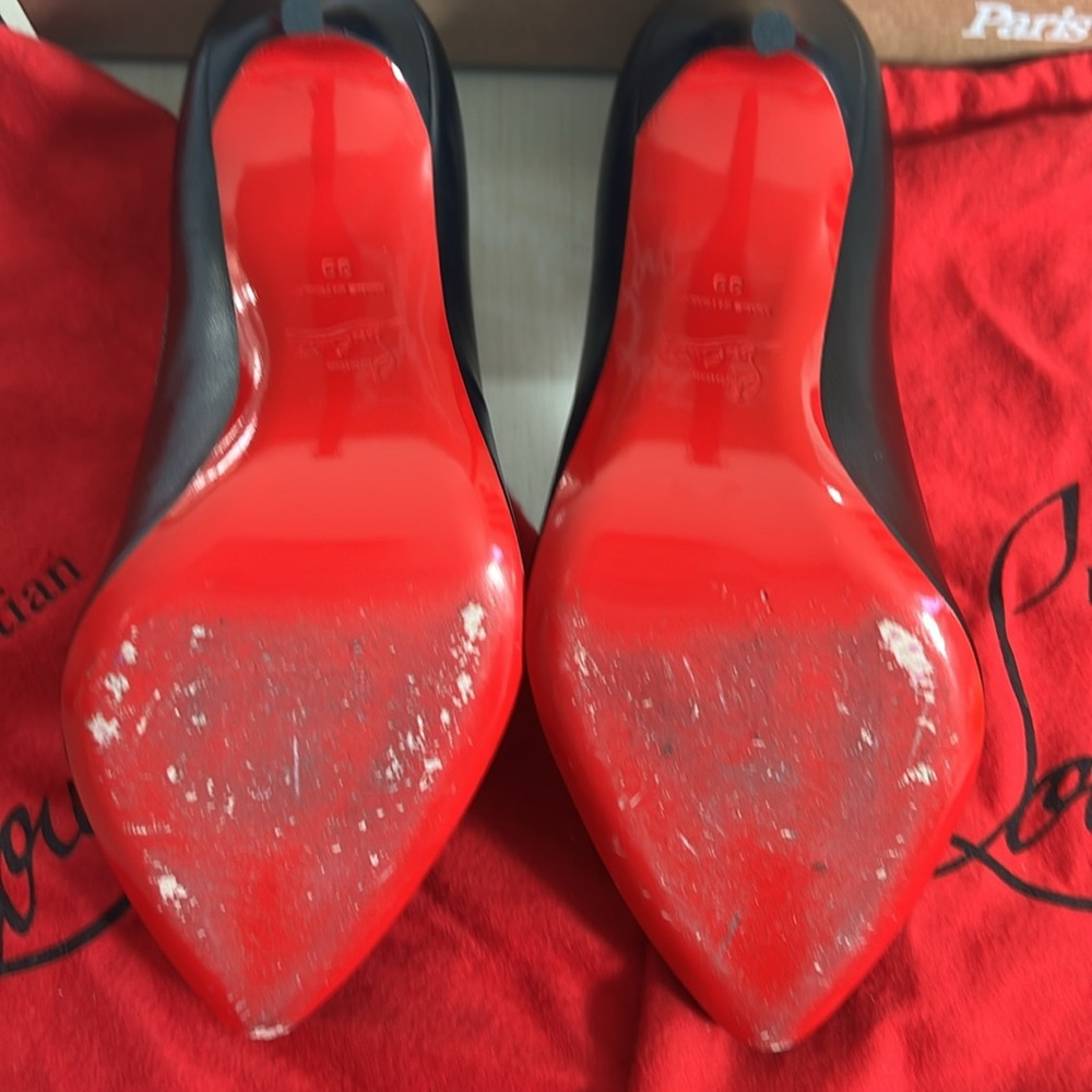 Designer Christian Louboutin Paris black heels - Picture 3 of 3